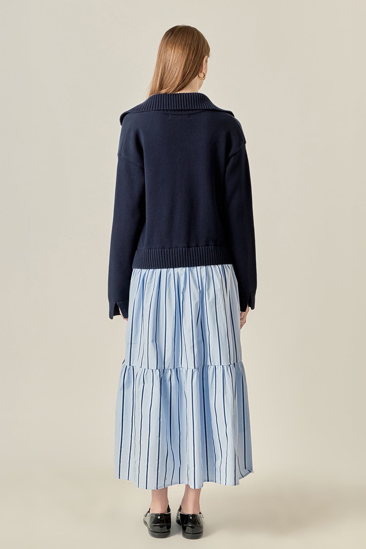 ENGLISH FACTORY - Mixed Media Midi Dress - DRESSES available at Objectrare