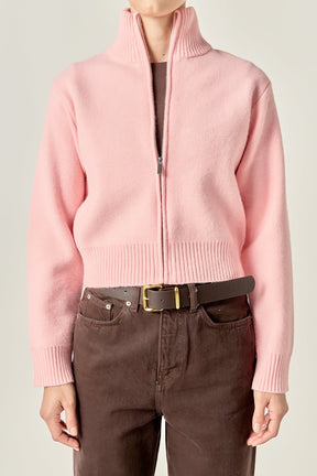 ENGLISH FACTORY - Zip Up Knit Jacket - JACKETS available at Objectrare