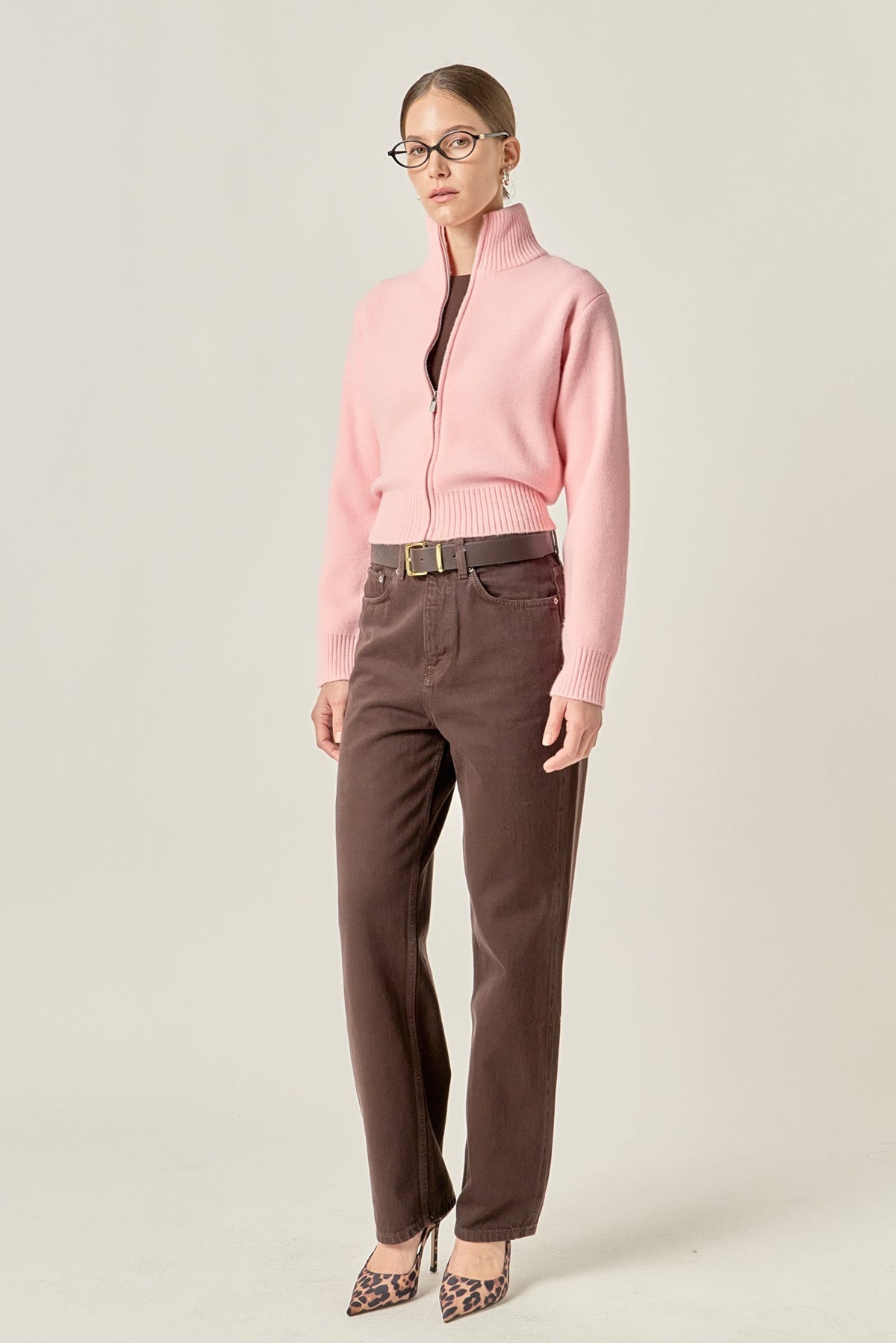 ENGLISH FACTORY - Zip Up Knit Jacket - JACKETS available at Objectrare