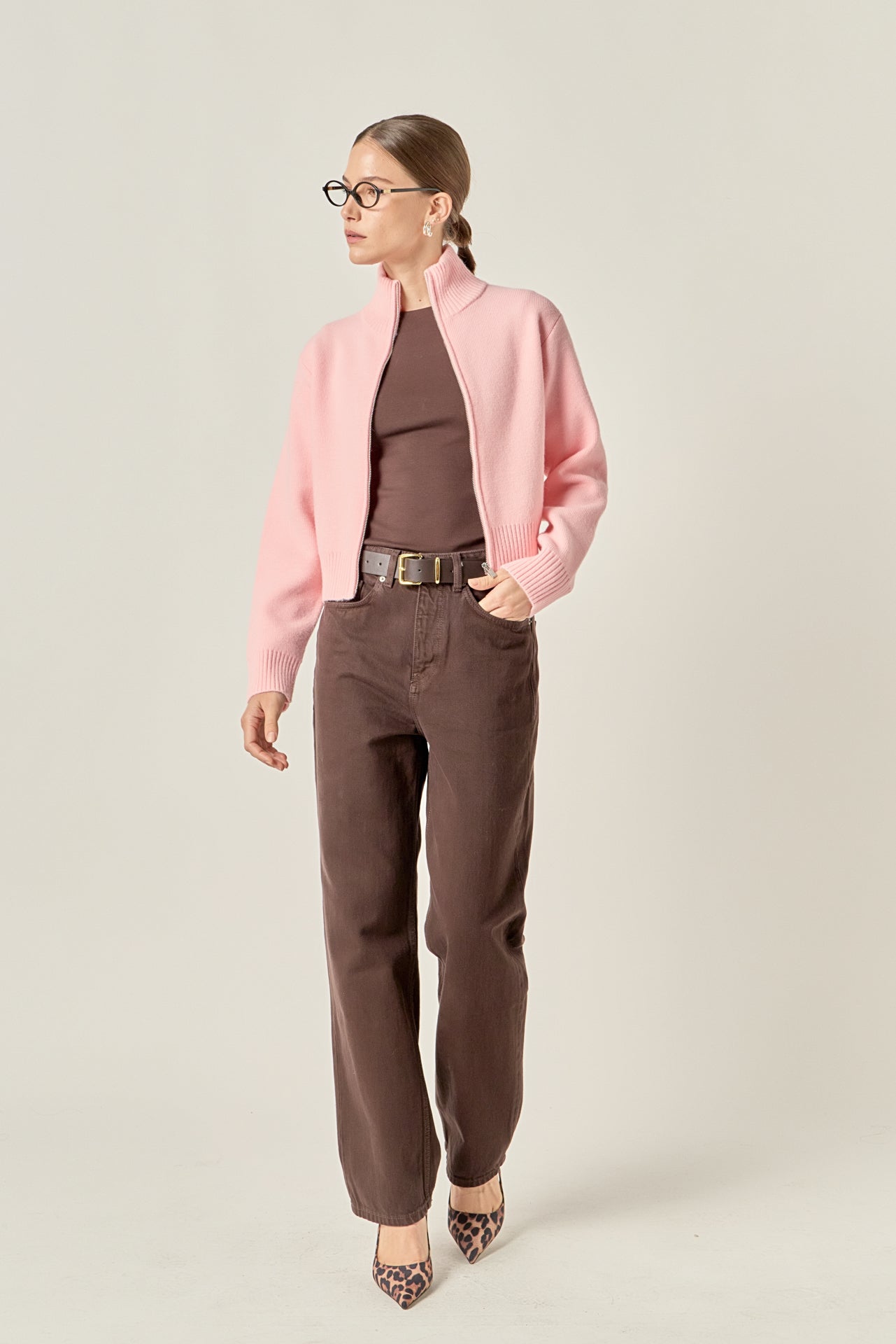 ENGLISH FACTORY - Zip Up Knit Jacket - JACKETS available at Objectrare