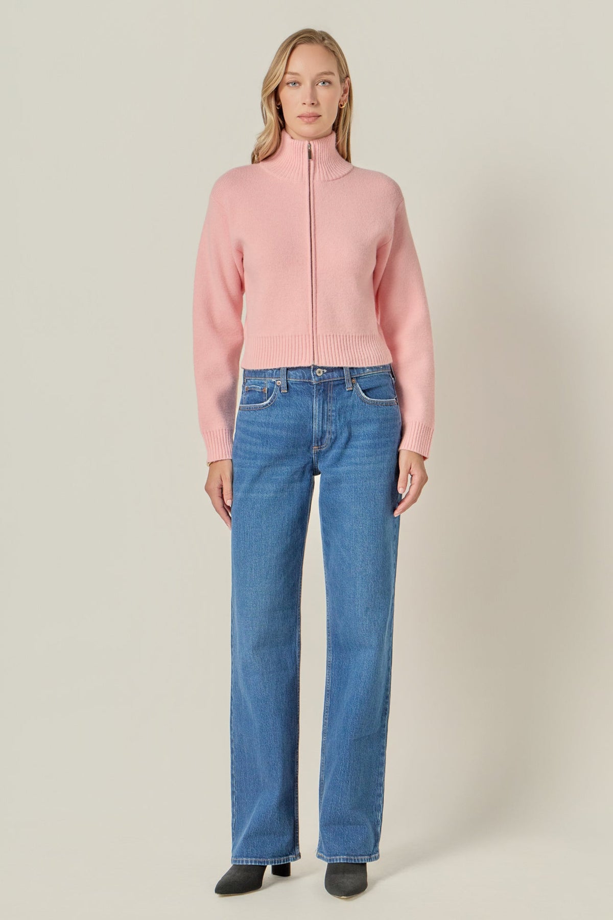ENGLISH FACTORY - Zip Up Knit Jacket - JACKETS available at Objectrare