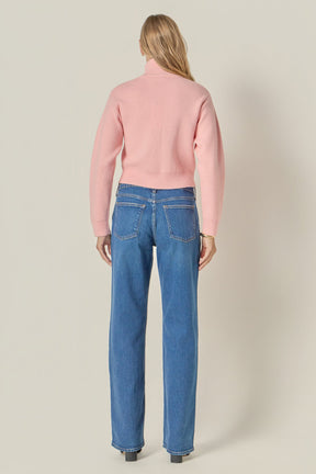 ENGLISH FACTORY - Zip Up Knit Jacket - JACKETS available at Objectrare
