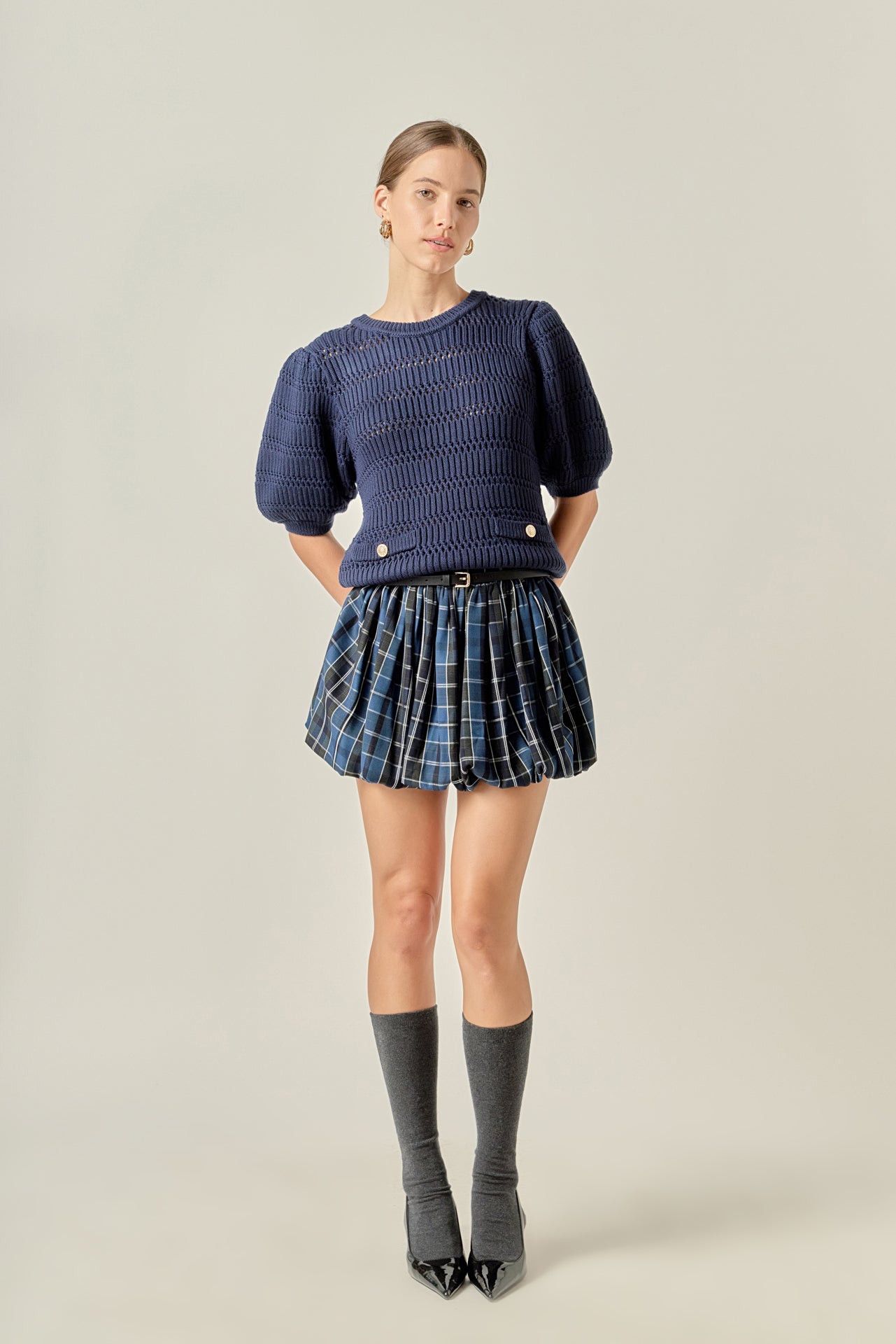 ENGLISH FACTORY - Balloon Mini Skort - SKORTS available at Objectrare