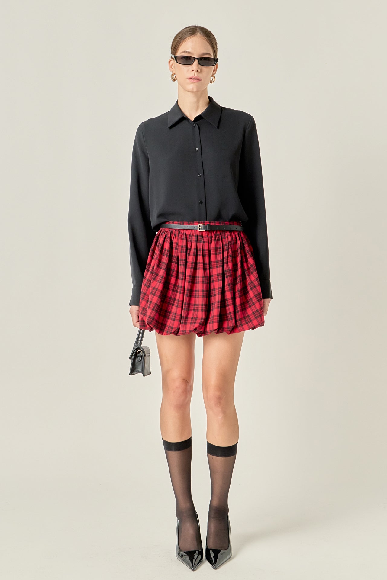ENGLISH FACTORY - Balloon Mini Skort - SKORTS available at Objectrare