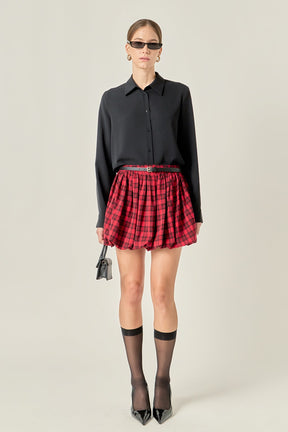 ENGLISH FACTORY - Balloon Mini Skort - SKORTS available at Objectrare