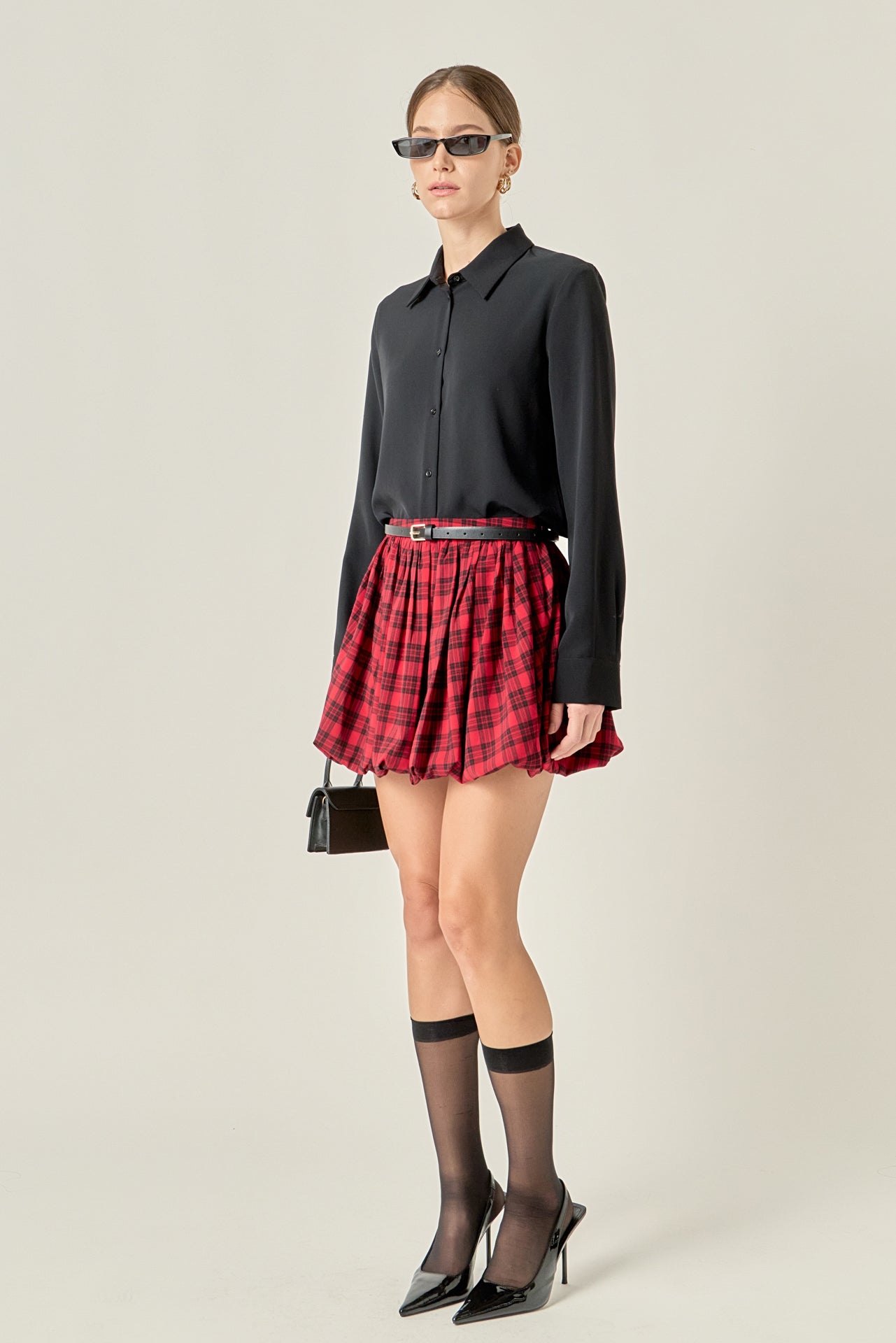 ENGLISH FACTORY - Balloon Mini Skort - SKORTS available at Objectrare