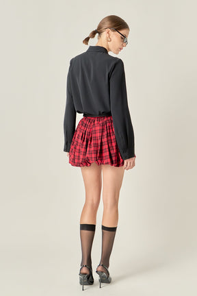 ENGLISH FACTORY - Balloon Mini Skort - SKORTS available at Objectrare