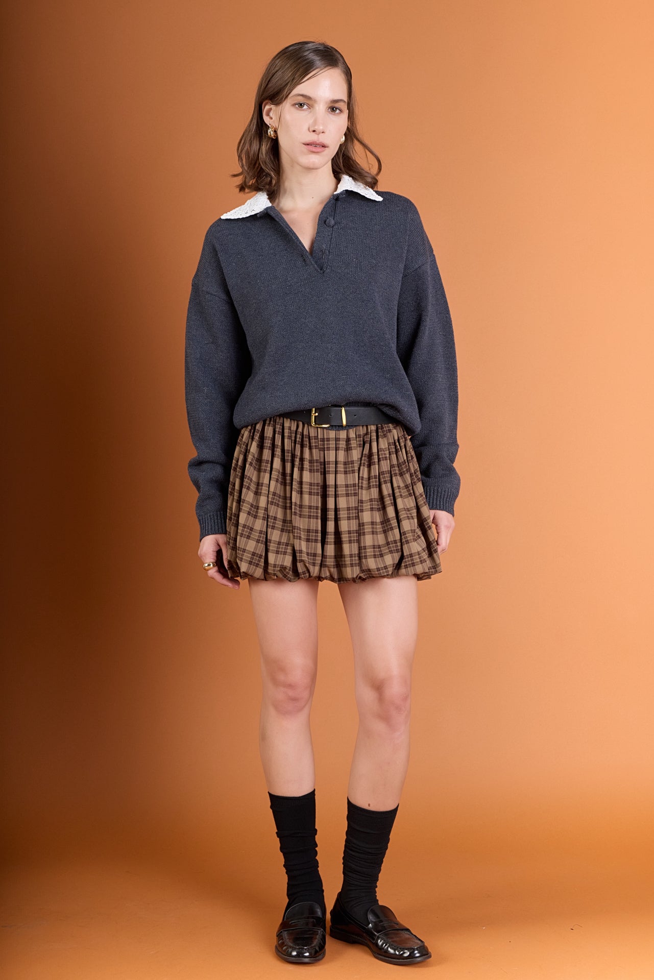 ENGLISH FACTORY - Balloon Mini Skort - SKORTS available at Objectrare
