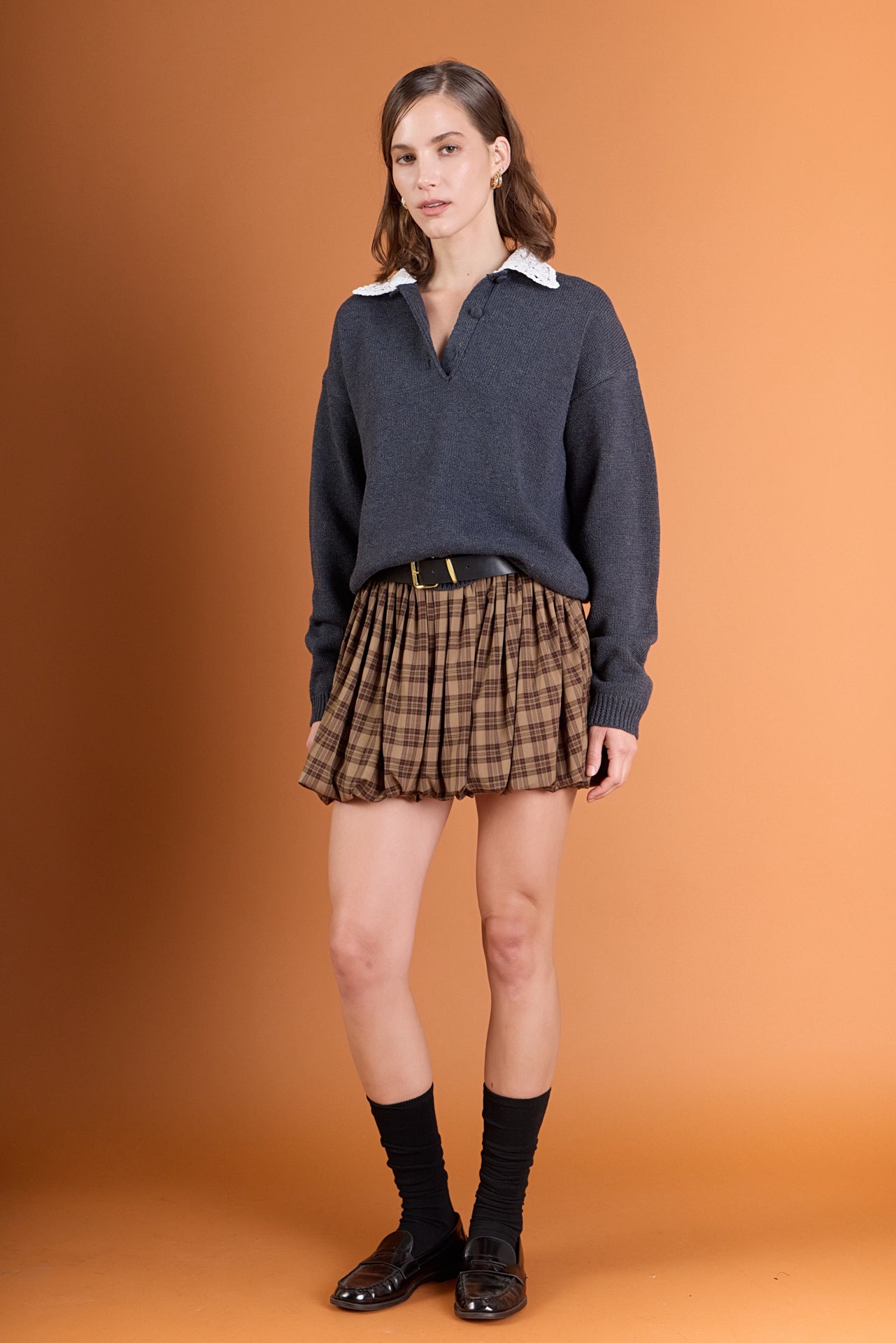ENGLISH FACTORY - Balloon Mini Skort - SKORTS available at Objectrare