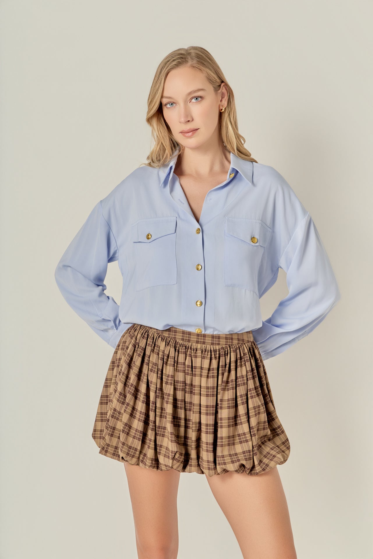 ENGLISH FACTORY - Balloon Mini Skort - SKORTS available at Objectrare