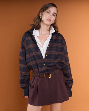 ENGLISH FACTORY - Check Shacket - TOPS available at Objectrare