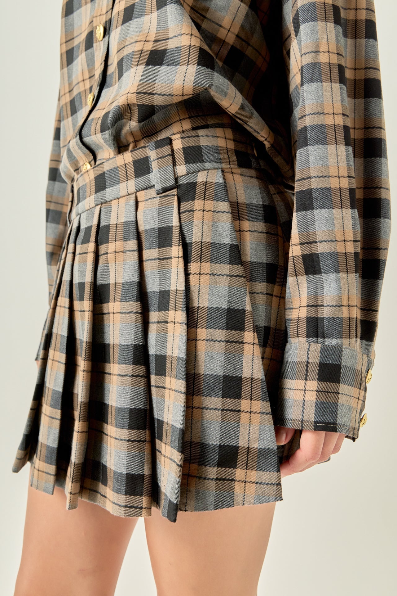 Pleated Mini Skort