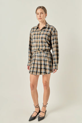 Pleated Mini Skort