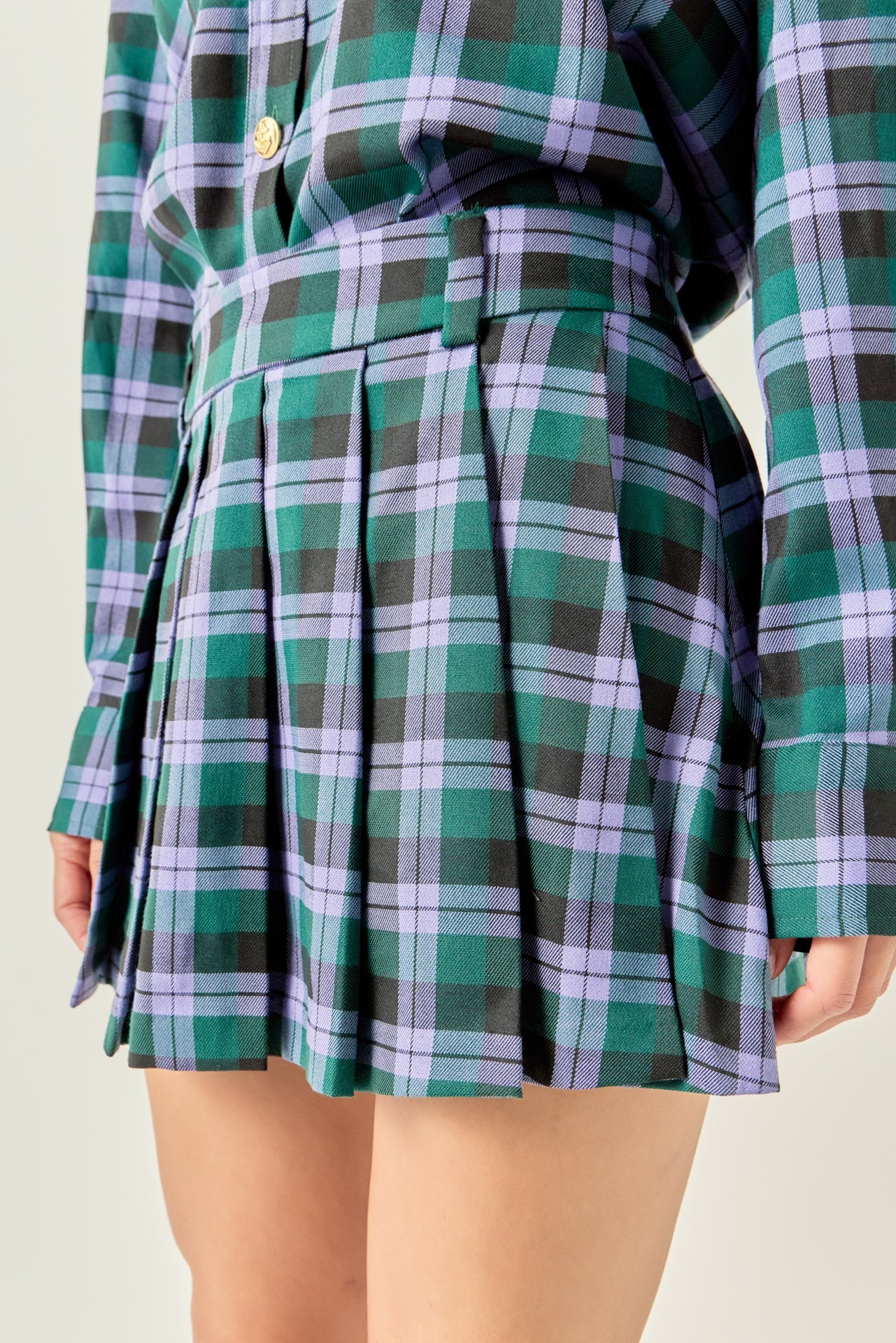 Pleated Mini Skort