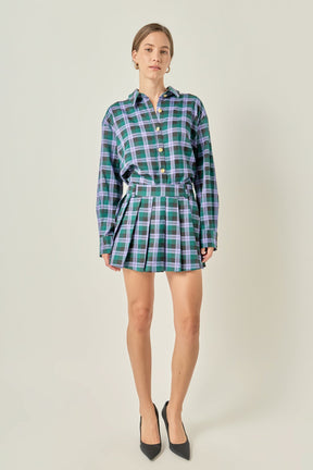 Pleated Mini Skort
