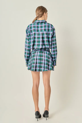 Pleated Mini Skort