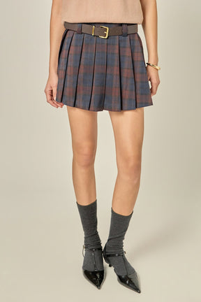 ENGLISH FACTORY - Pleated Mini Skort - SKORTS available at Objectrare