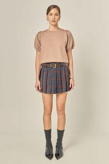 ENGLISH FACTORY - Pleated Mini Skort - SKORTS available at Objectrare