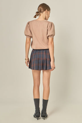 ENGLISH FACTORY - Pleated Mini Skort - SKORTS available at Objectrare