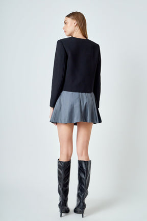 ENDLESS ROSE - Velvet Contrast Jacket - JACKETS available at Objectrare