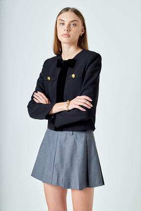ENDLESS ROSE - Velvet Contrast Jacket - JACKETS available at Objectrare