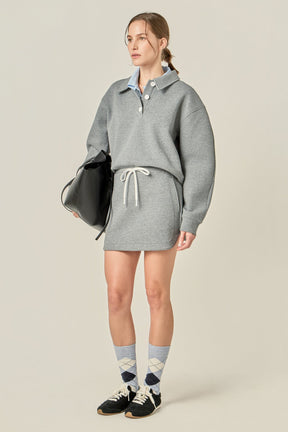 ENGLISH FACTORY - Scuba Mini Skirt - SKIRTS available at Objectrare