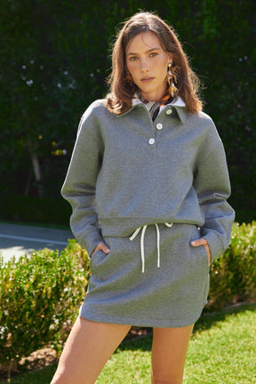 ENGLISH FACTORY - Polo Scuba Top - TOPS available at Objectrare