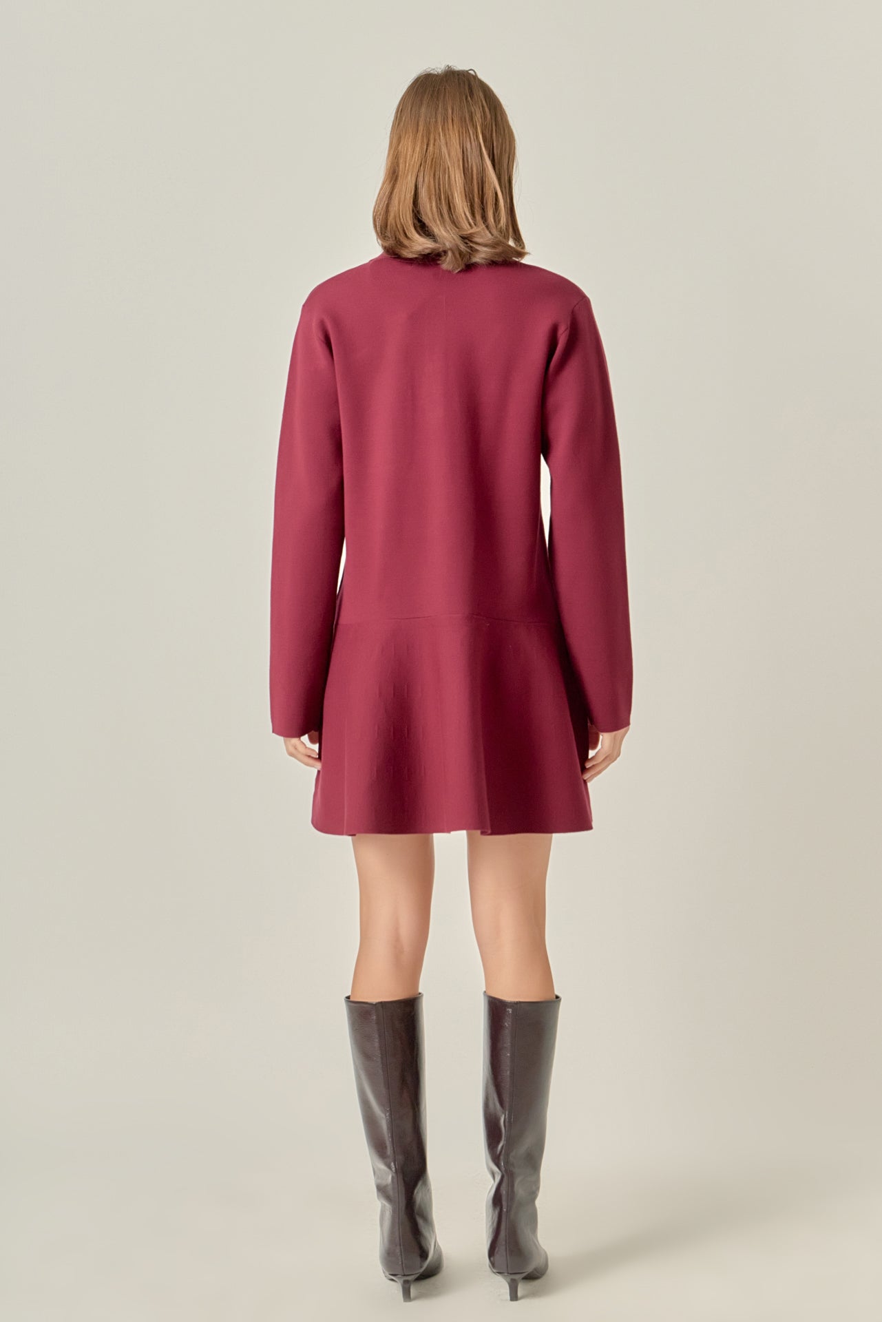 ENGLISH FACTORY - Collared Knit Mini Dress - DRESSES available at Objectrare