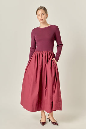 The Juliette Mixed Media Maxi Dress