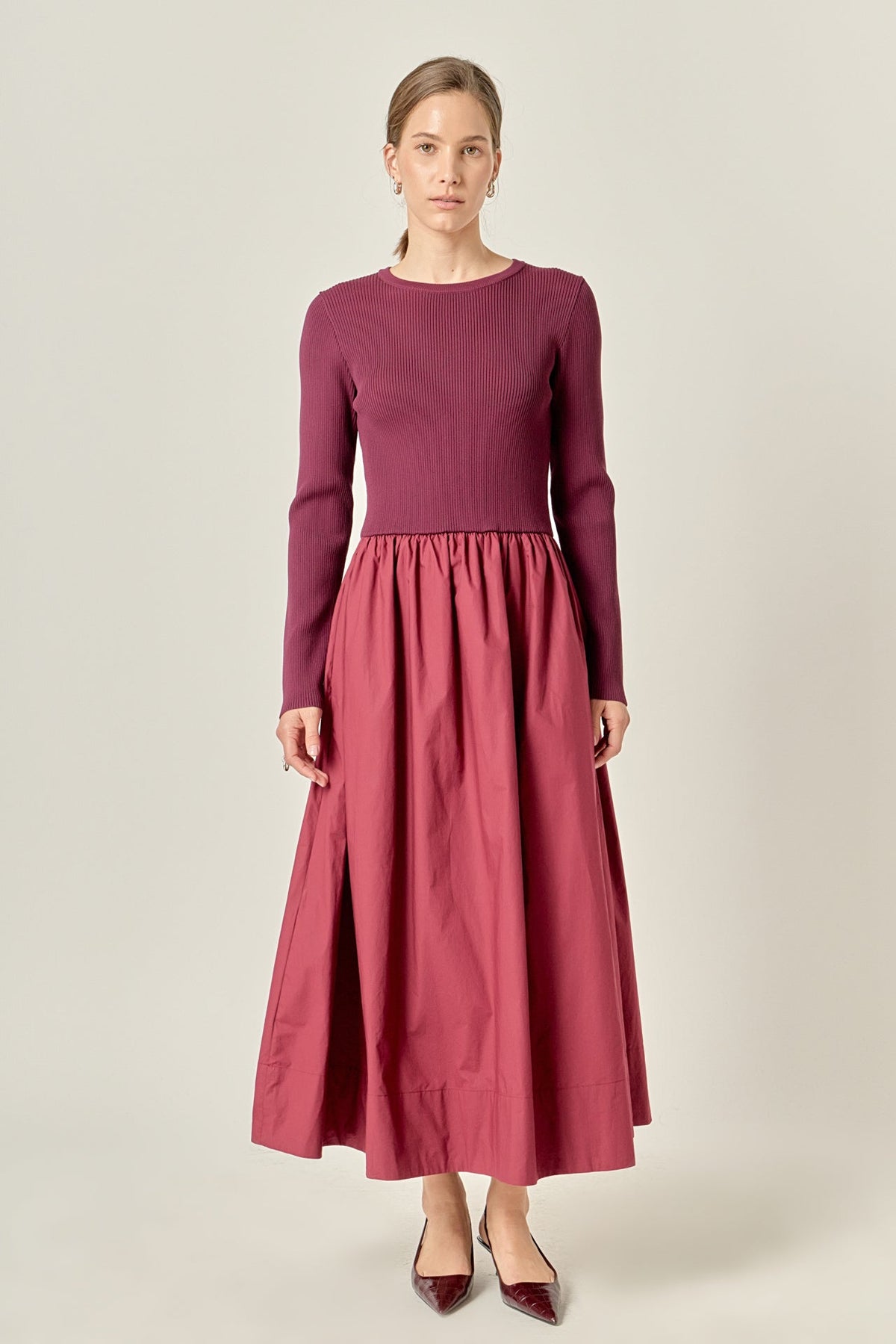 The Juliette Mixed Media Maxi Dress