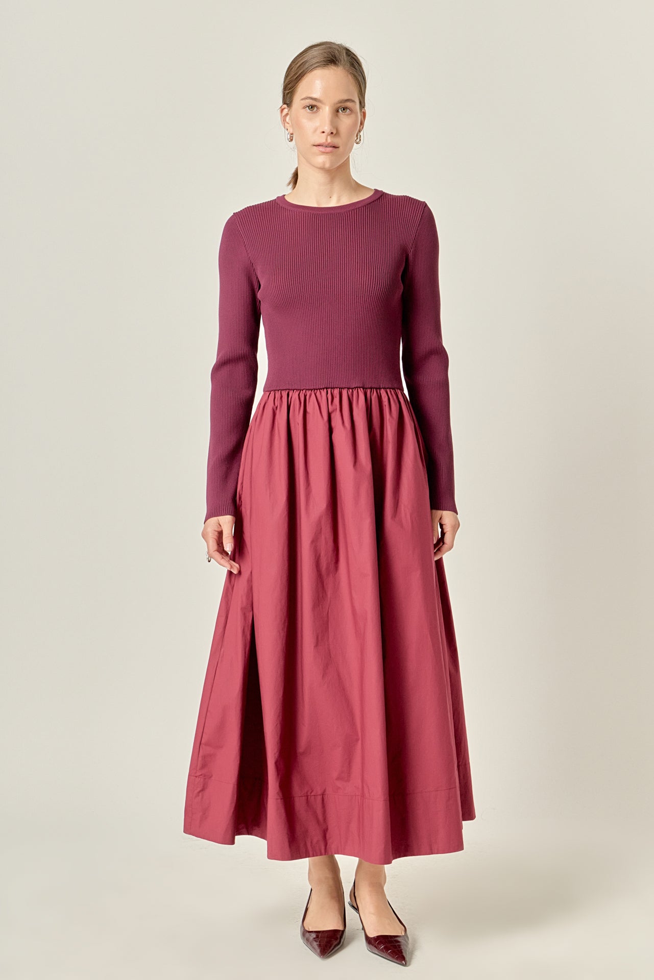 The Juliette Mixed Media Maxi Dress