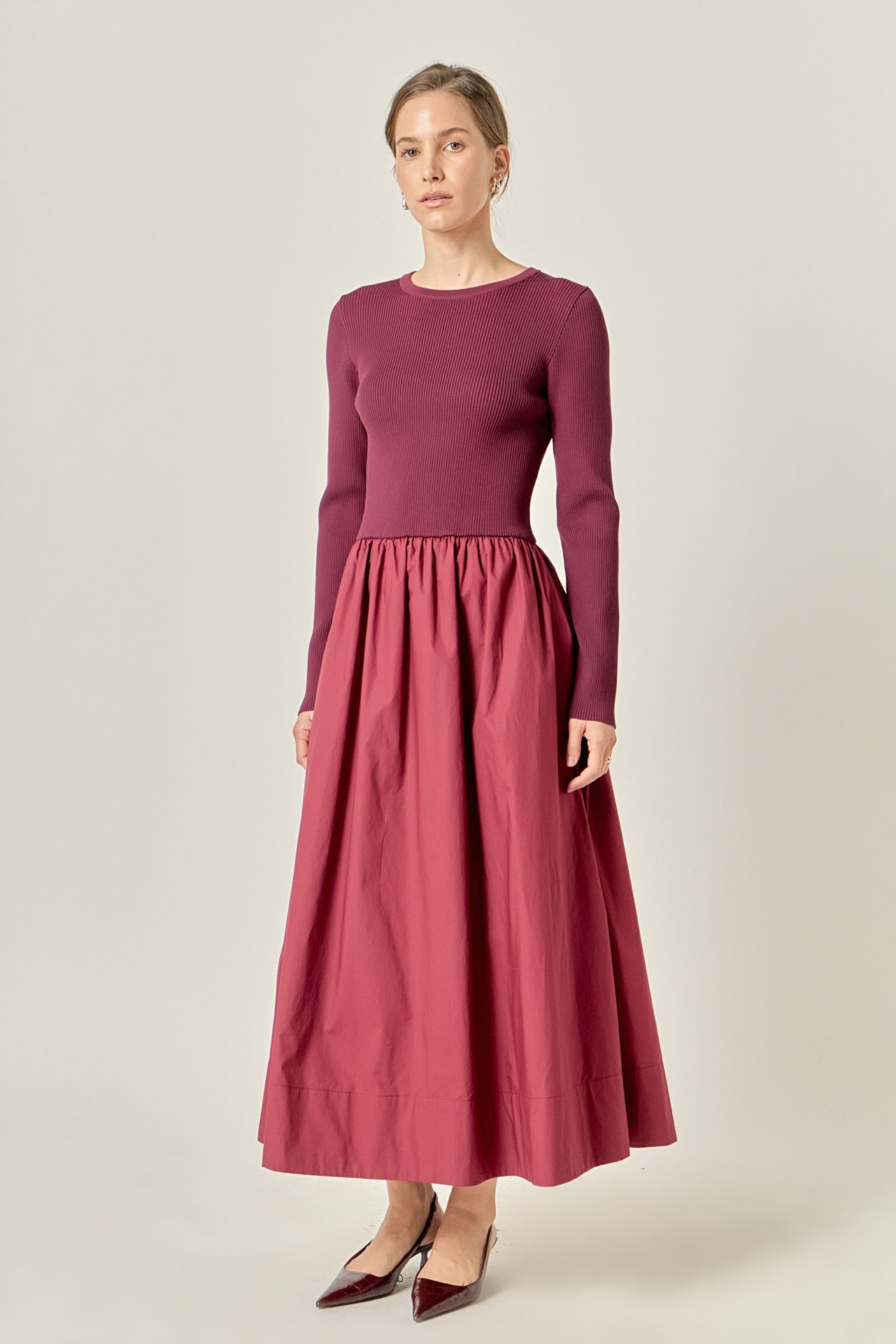 The Juliette Mixed Media Maxi Dress