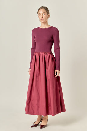 The Juliette Mixed Media Maxi Dress