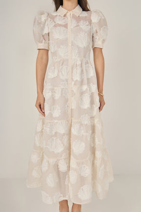 ENGLISH FACTORY - Shell Midi Shirt Dress - DRESSES available at Objectrare