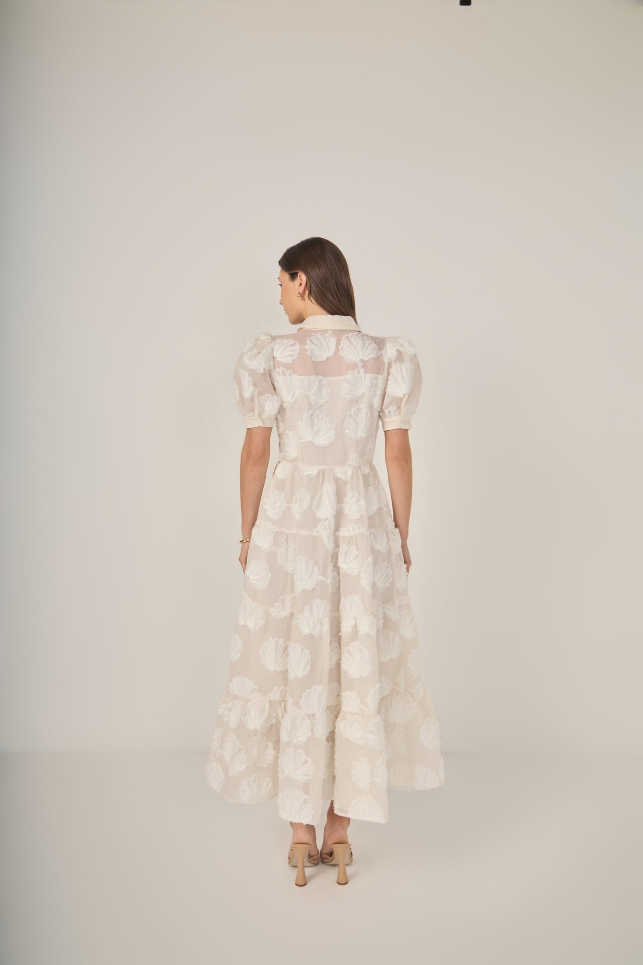 ENGLISH FACTORY - Shell Midi Shirt Dress - DRESSES available at Objectrare