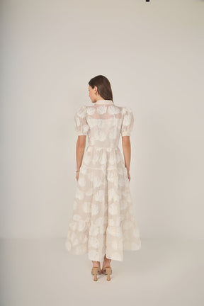 ENGLISH FACTORY - Shell Midi Shirt Dress - DRESSES available at Objectrare