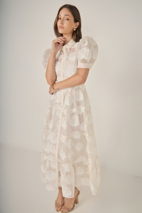 ENGLISH FACTORY - Shell Midi Shirt Dress - DRESSES available at Objectrare