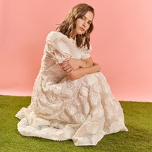 ENGLISH FACTORY - Embroidered Shell Midi Shirt Dress - DRESSES available at Objectrare