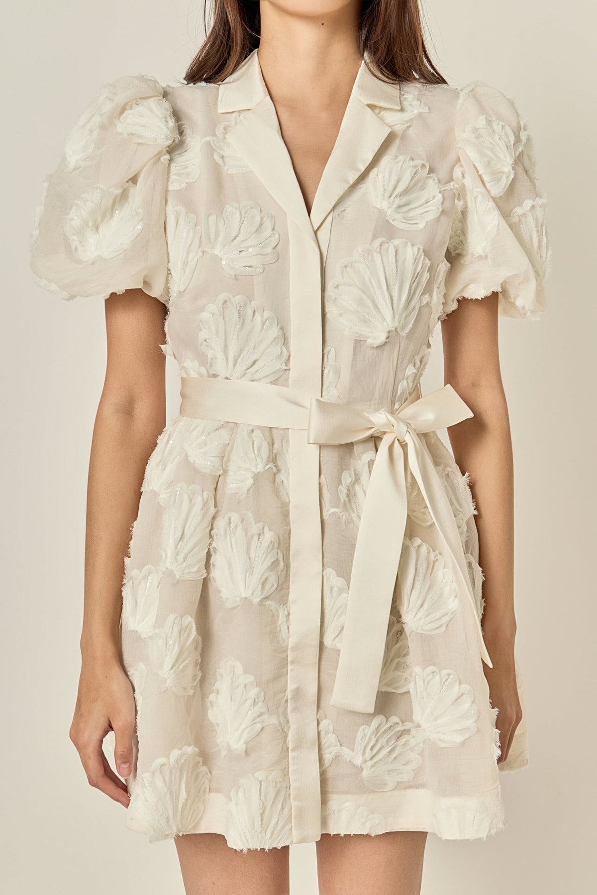 Shell Mini Shirt Dress