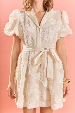 ENGLISH FACTORY - Shell Mini Shirt Dress - DRESSES available at Objectrare