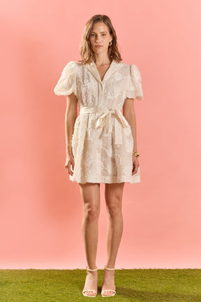 ENGLISH FACTORY - Shell Mini Shirt Dress - DRESSES available at Objectrare