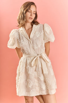 ENGLISH FACTORY - Shell Mini Shirt Dress - DRESSES available at Objectrare