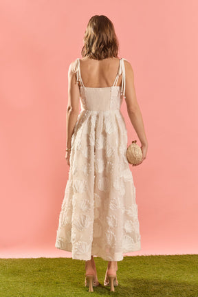 ENGLISH FACTORY - Embroidered Shell Sleeveless Midi Dress - DRESSES available at Objectrare