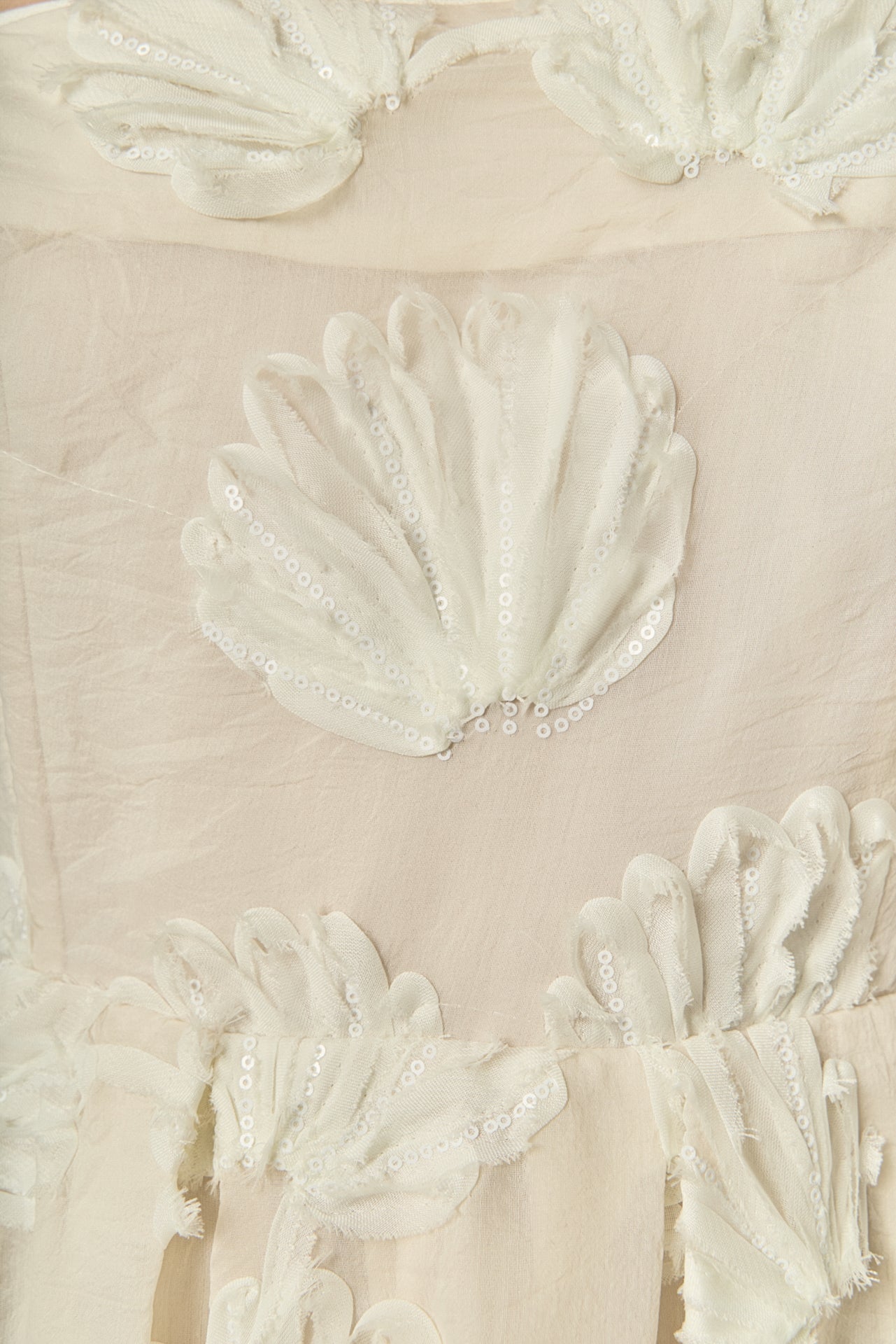 Embroidered Shell Sleeveless Midi Dress