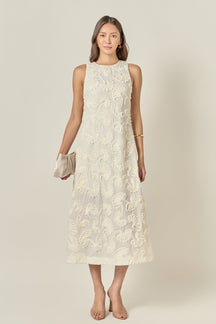 ENGLISH FACTORY - Shell Sleeveless Midi Dress - DRESSES available at Objectrare