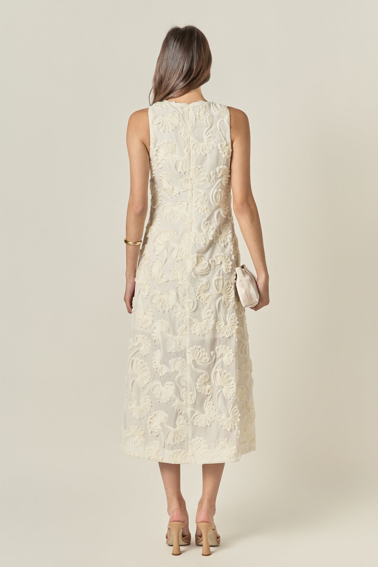 ENGLISH FACTORY - Shell Sleeveless Midi Dress - DRESSES available at Objectrare