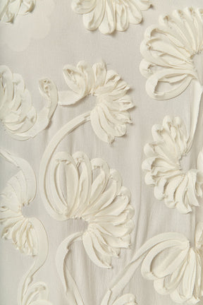 ENGLISH FACTORY - Textured Floral Sleeveless Midi Dress - DRESSES available at Objectrare