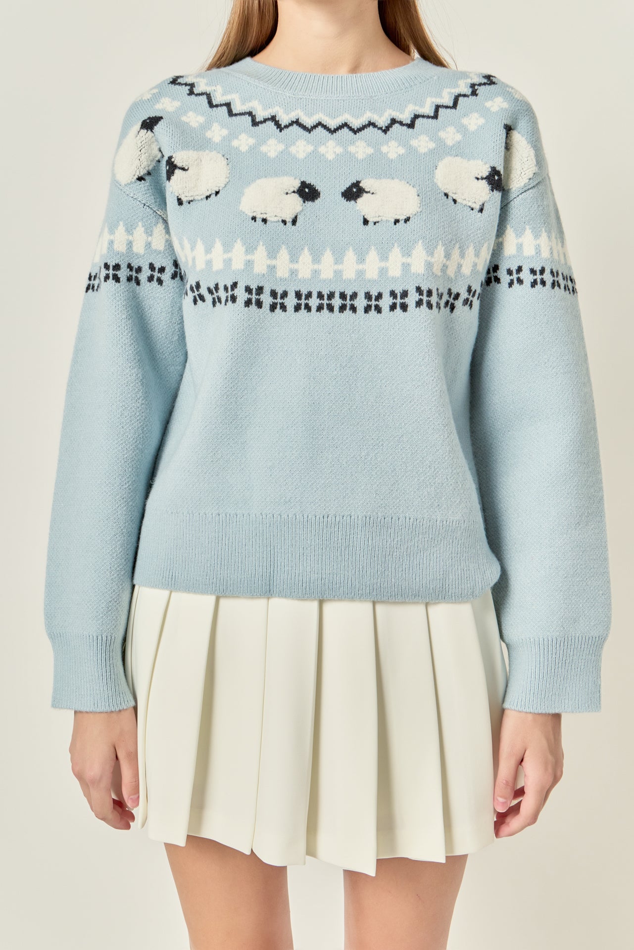 Sheep Faire Isle Long Sleeve Sweater