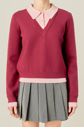 ENGLISH FACTORY - Polo Sweater - SWEATERS & KNITS available at Objectrare