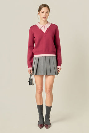 ENGLISH FACTORY - Polo Sweater - SWEATERS & KNITS available at Objectrare